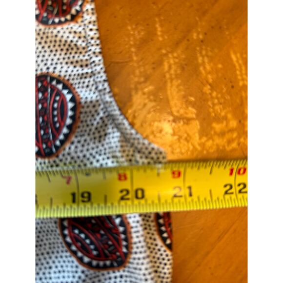 Bimba Y Lola Abstract Print Sleeveless Blouse Top White Black Size Medium - Picture 9 of 10